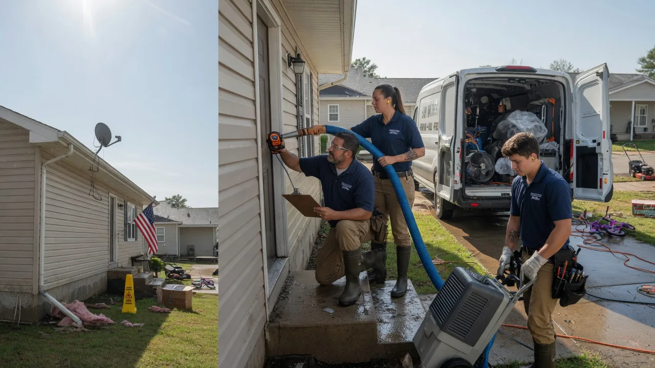 Ceiling Water Damage Restoration in Emden, IL near me